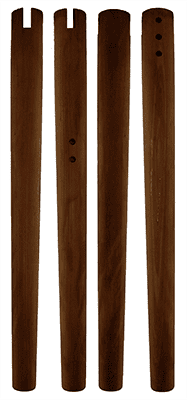 Ubehandlet Teak genbrug Nr. 4 m/slids Ubehandlet Teak genbrug Nr. 4 m/slids