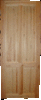 Dør u/karm Dannebro m/ p / p