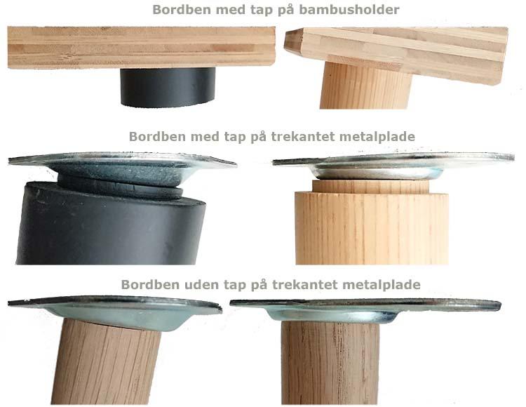 Kælder Prøv det Tøj Drejede bordben i træ - køb bordben online i BAMA net shop